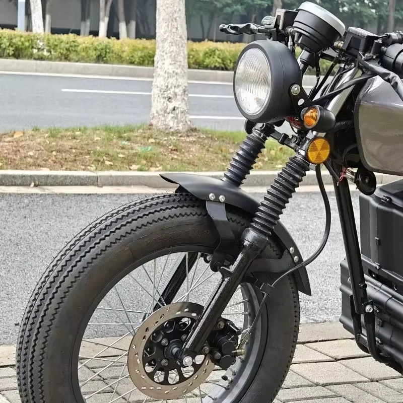 ヴィンテージスタイルのCG125電動バイク、5000Wモータ - Brake Disc Motorcycle のレビューと価格