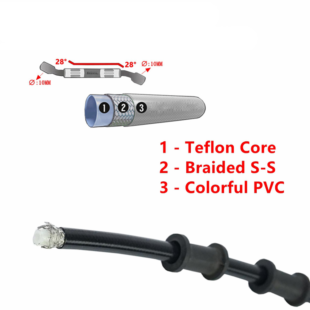 400-2200 ミリメートルオートバイ油圧ブレーキホースラ - Brake Line Motorcycle のレビューと価格