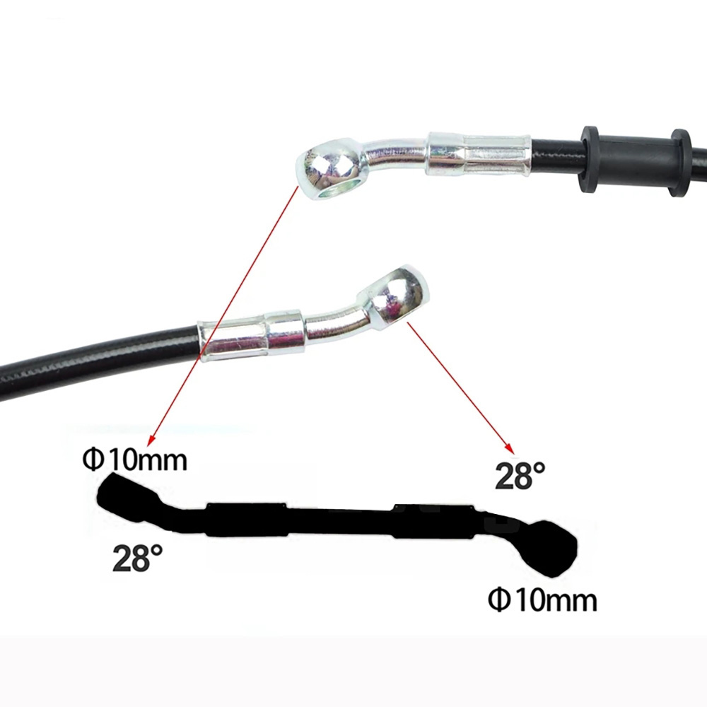 400-2200 ミリメートルオートバイ油圧ブレーキホースラ - Brake Line Motorcycle のレビューと価格