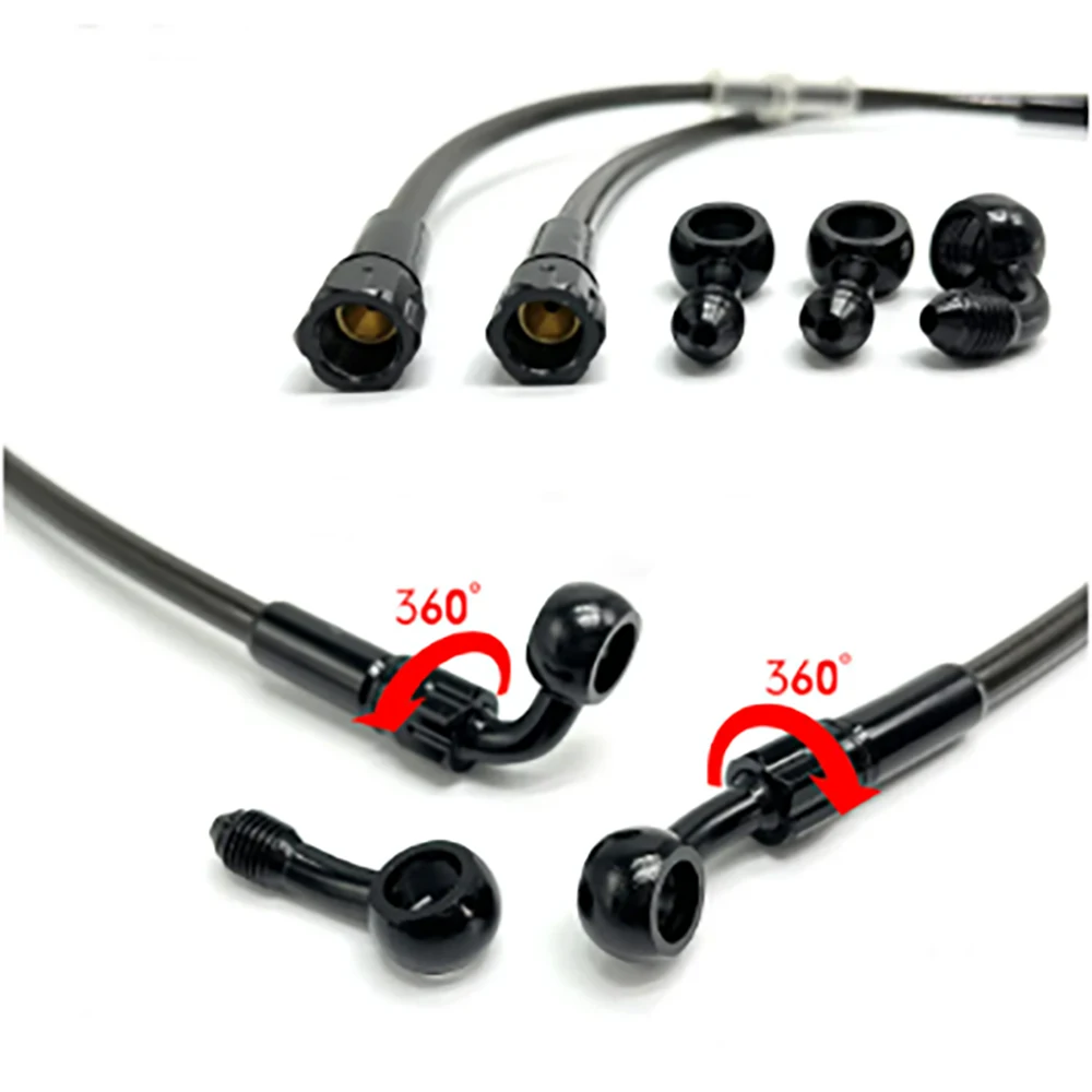 オートバイブレーキホース AN3 編組油圧クラッチチューブマ - Brake Line Motorcycle のレビューと価格